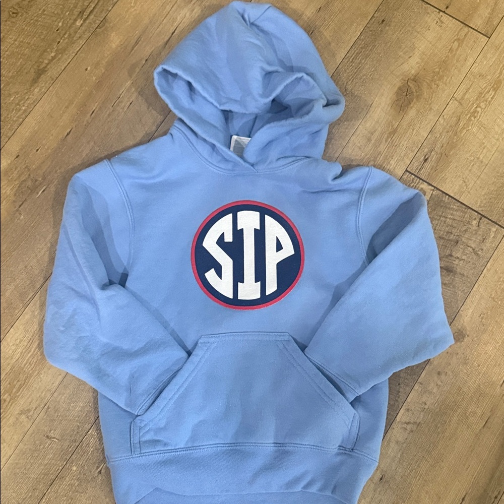 Kids Light Blue Hoodie with STP Logo